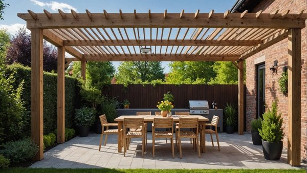 La pergola bioclimatique adossée : améliorez votre confort extérieur